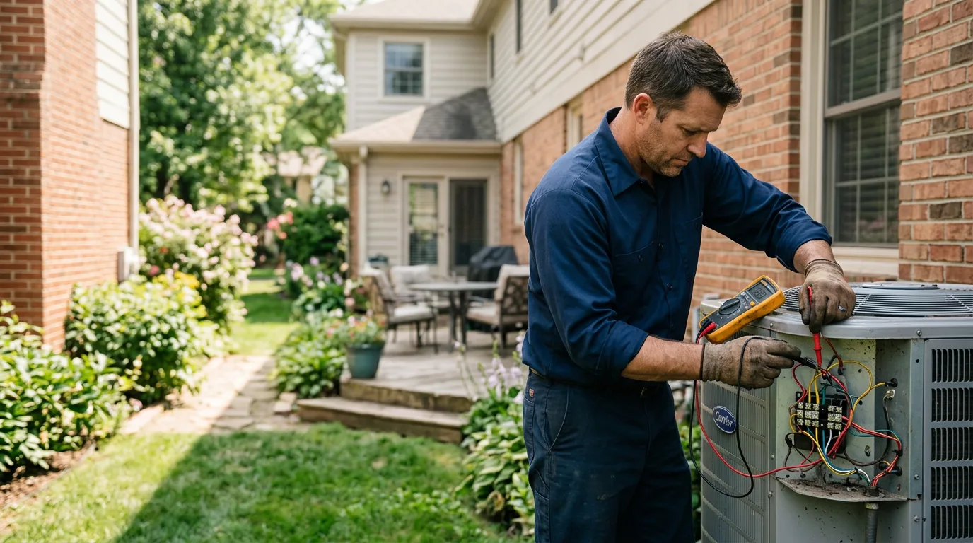 HVAC technician working near Richland, TX